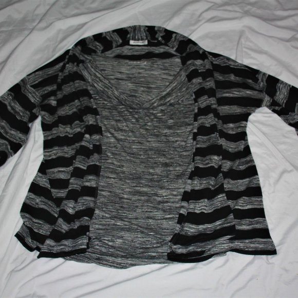 Avenue Tops - Avenue Sleeveless Top and Cardigan Set